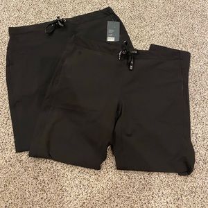 2 PAIRS Scrub Pants | 1 NWT, 1 NWOT Med Couture Black Scrub Pants